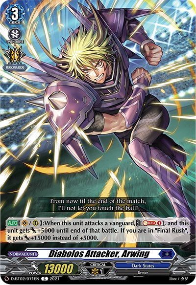 Image of Diabolos Attacker, Arwing (D-BT02/071EN) [A Brush with the Legends]
