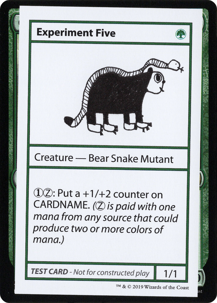 Image of Experiment Five (2021 Edition) [Mystery Booster Playtest Cards]