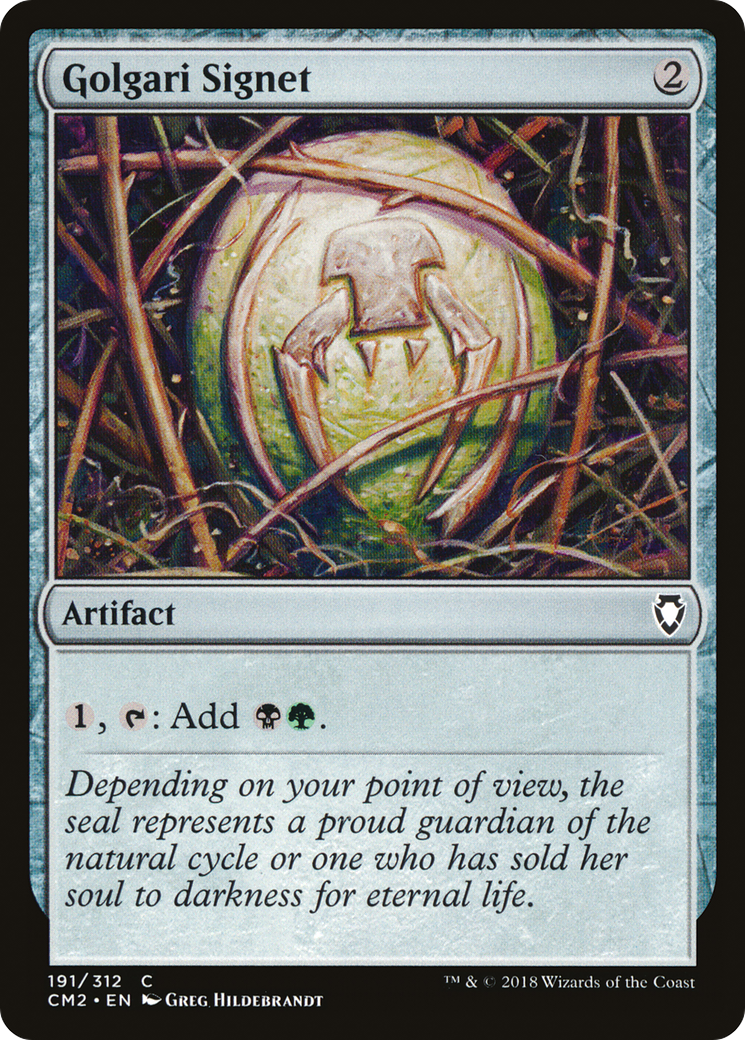 Image of Golgari Signet (191/312) [Commander Anthology Volume II]