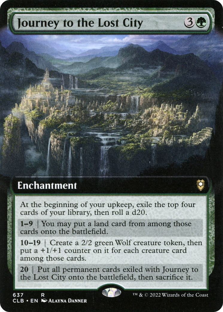 Image of Journey to the Lost City (Extended Art) [Commander Legends: Battle for Baldur's Gate]