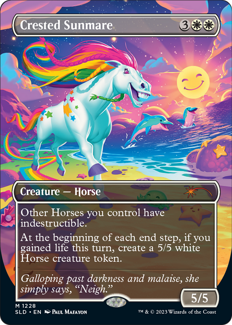 Image of Crested Sunmare (Borderless) [Secret Lair Drop Series]