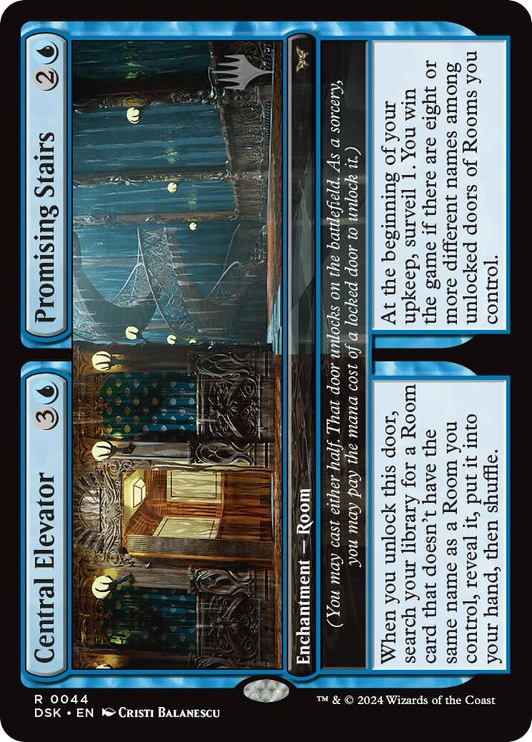 Image of Central Elevator // Promising Stairs (Promo Pack) [Duskmourn: House of Horror Promos]