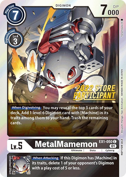 Image of MetalMamemon [EX1-050] (2022 Store Participant) [Classic Collection Promos]