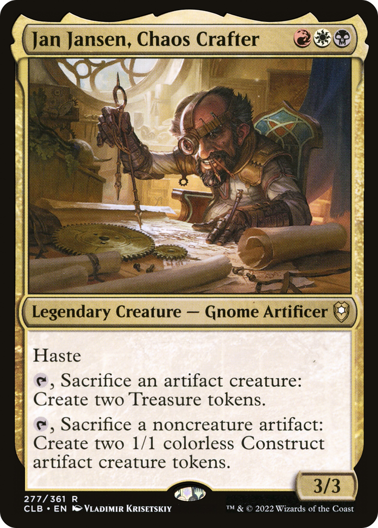 Image of Jan Jansen, Chaos Crafter [Commander Legends: Battle for Baldur's Gate]