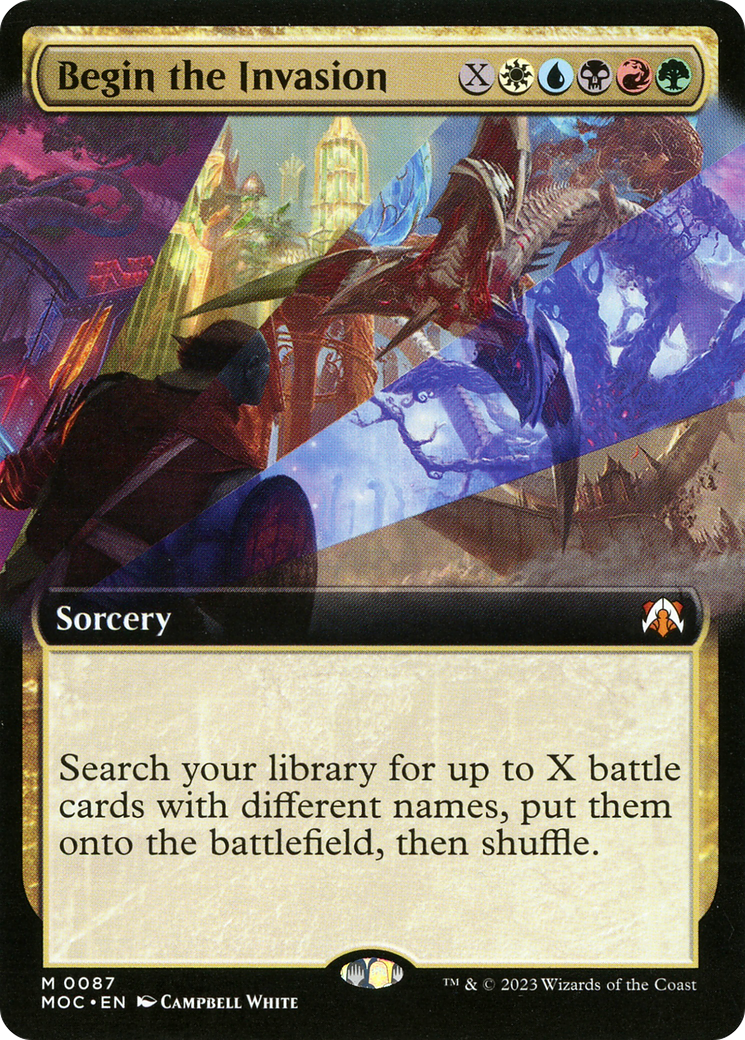 Image of Begin the Invasion (Extended Art) [March of the Machine Commander]
