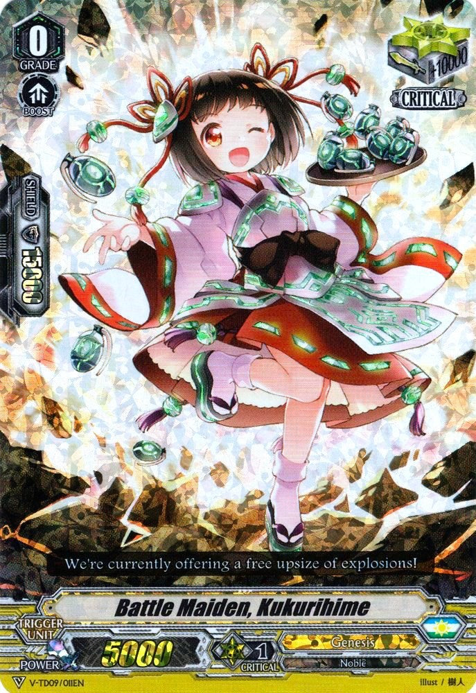 Image of Battle Maiden, Kukurihime (Parallel Foil) (V-TD09/011EN) [Shinemon Nitta]