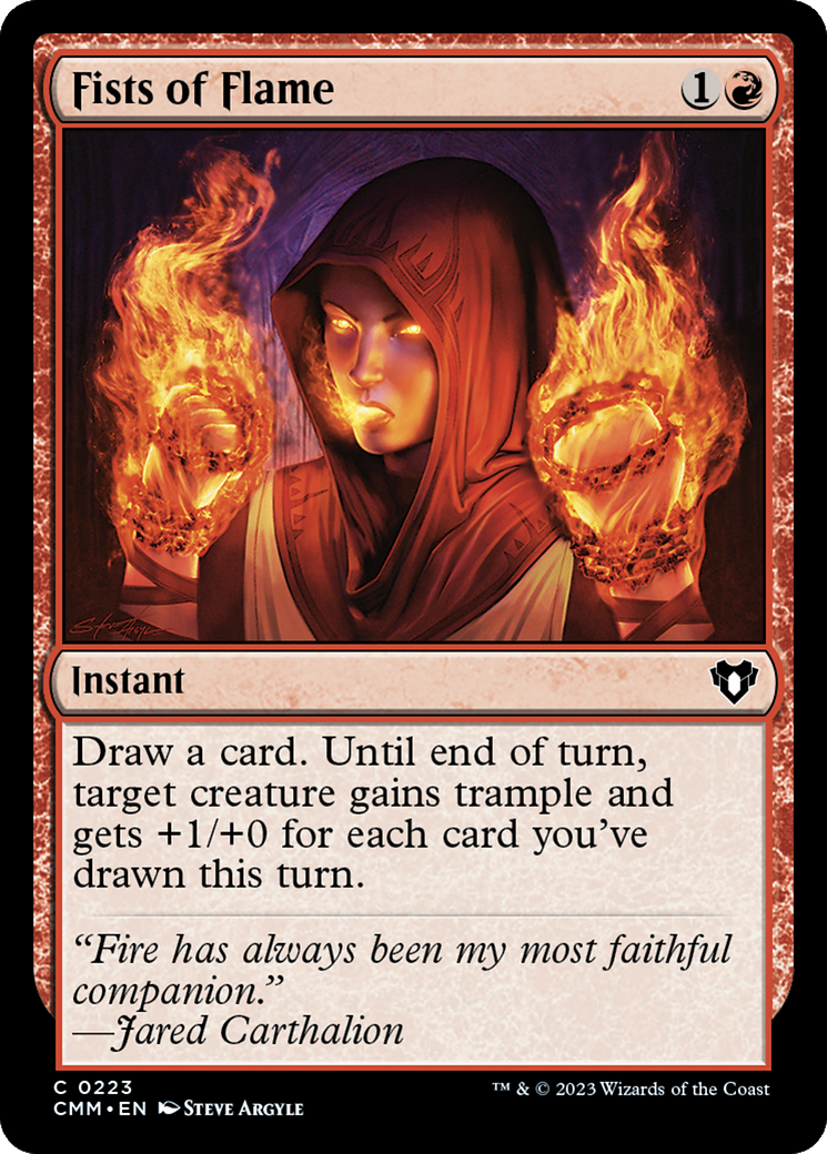 Image of Fists of Flame [Commander Masters]