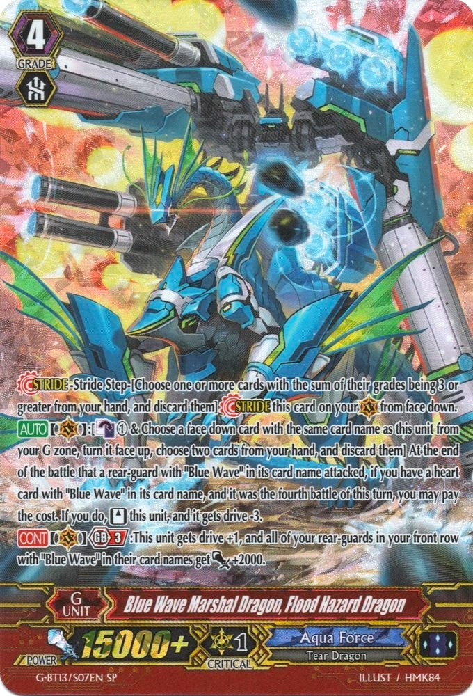 Image of Blue Wave Marshal Dragon, Flood Hazard Dragon (G-BT13/S07EN) [Ultimate Stride]