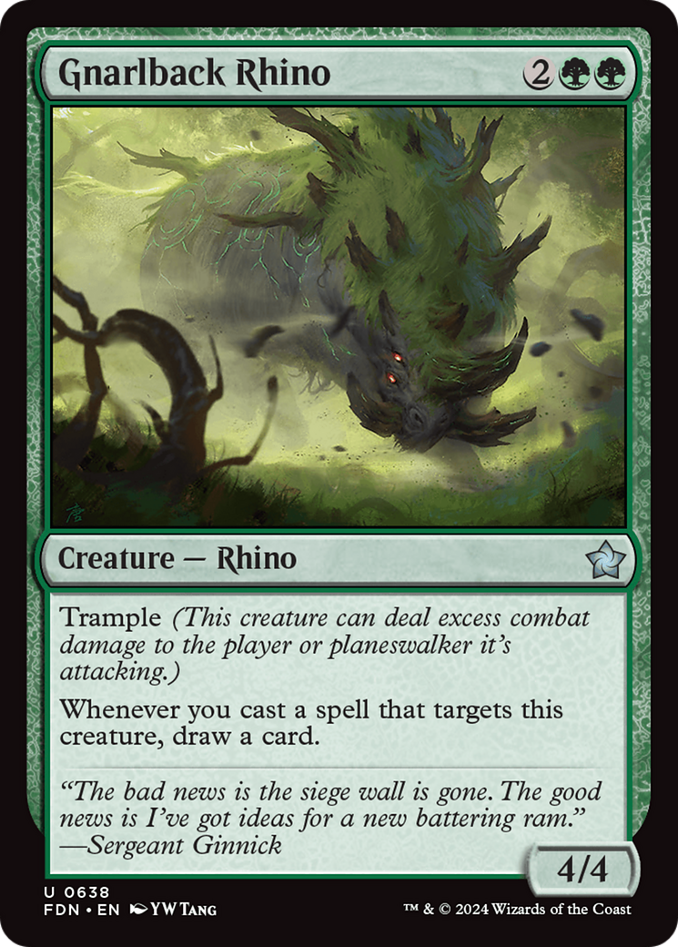 Image of Gnarlback Rhino [Foundations]