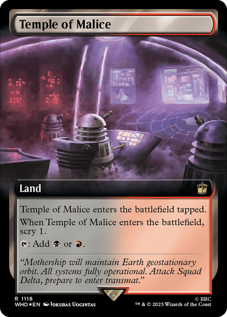 Image of Temple of Malice (Extended Art) (Surge Foil) [Doctor Who]