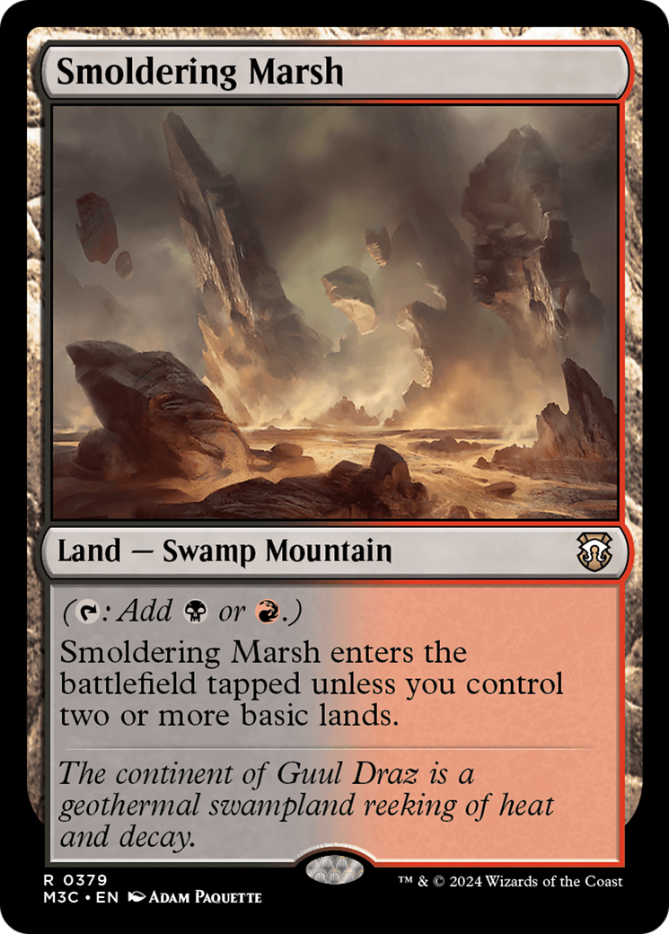 Image of Smoldering Marsh (Ripple Foil) [Modern Horizons 3 Commander]