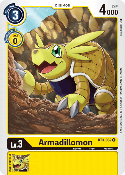 Image of Armadillomon [BT3-032] [Release Special Booster Ver.1.5]