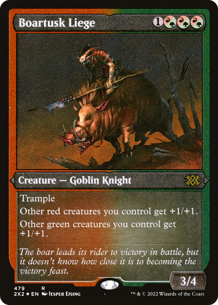 Image of Boartusk Liege (Foil Etched) [Double Masters 2022]