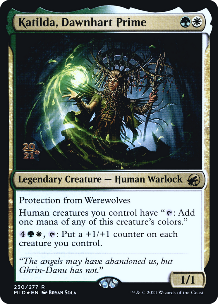 Image of Katilda, Dawnhart Prime [Innistrad: Midnight Hunt Prerelease Promos]