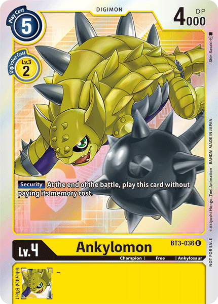 Image of Ankylomon [BT3-036] (Buy-A-Box Promo) [Release Special Booster Ver.1.5 Promos]