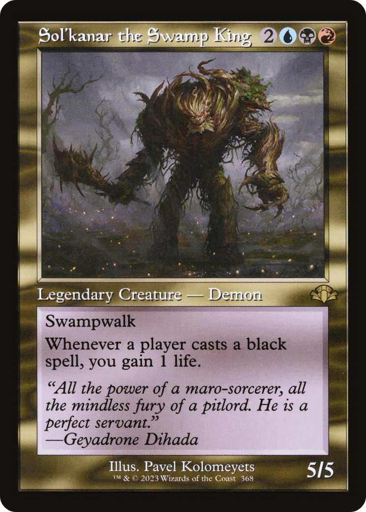 Image of Sol'kanar the Swamp King (Retro) [Dominaria Remastered]