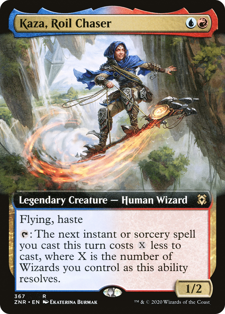 Image of Kaza, Roil Chaser (Extended Art) [Zendikar Rising]