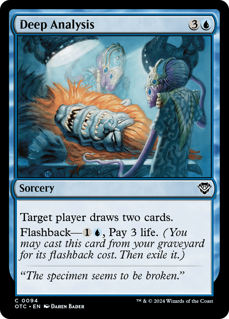 Image of Deep Analysis [Outlaws of Thunder Junction Commander]