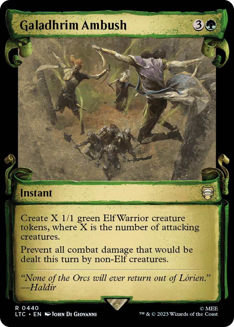 Image of Galadhrim Ambush [The Lord of the Rings: Tales of Middle-Earth Commander Showcase Scrolls]