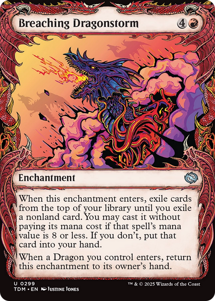 Image of Breaching Dragonstorm (Showcase) [Tarkir: Dragonstorm]