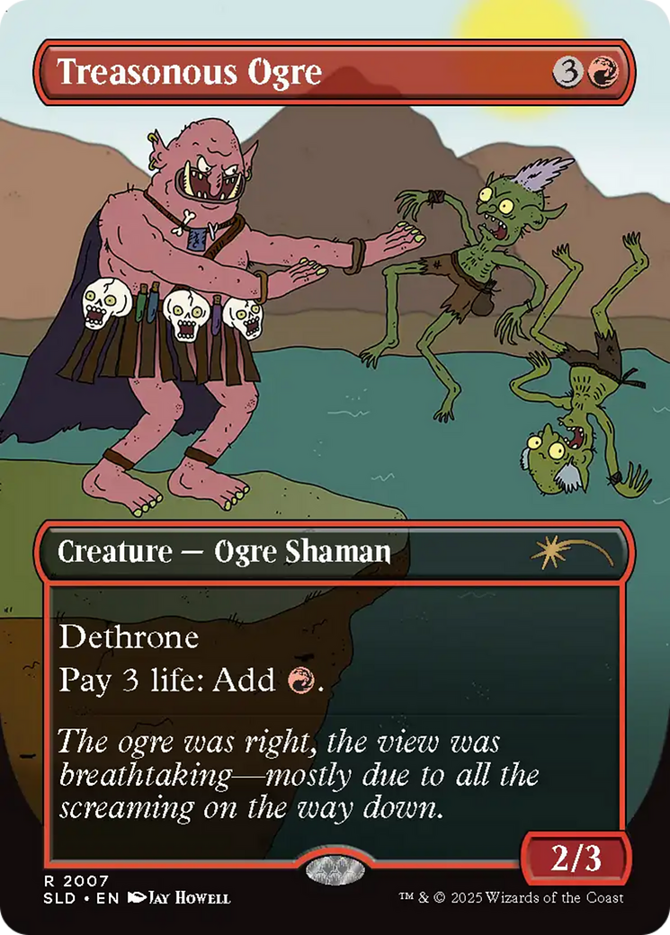 Image of Treasonous Ogre (SLD-2007) - Secret Lair Drop (Borderless) Foil