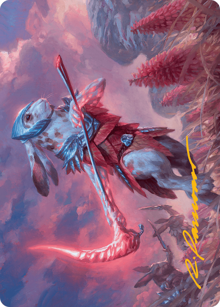 Image of Baylen, the Haymaker Art Card (Gold-Stamped Signature) [Bloomburrow Art Series]