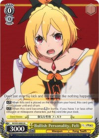 Image of Bullish Personality, Felt (RZ/S55-E003 R) [Re:ZERO Vol.2]