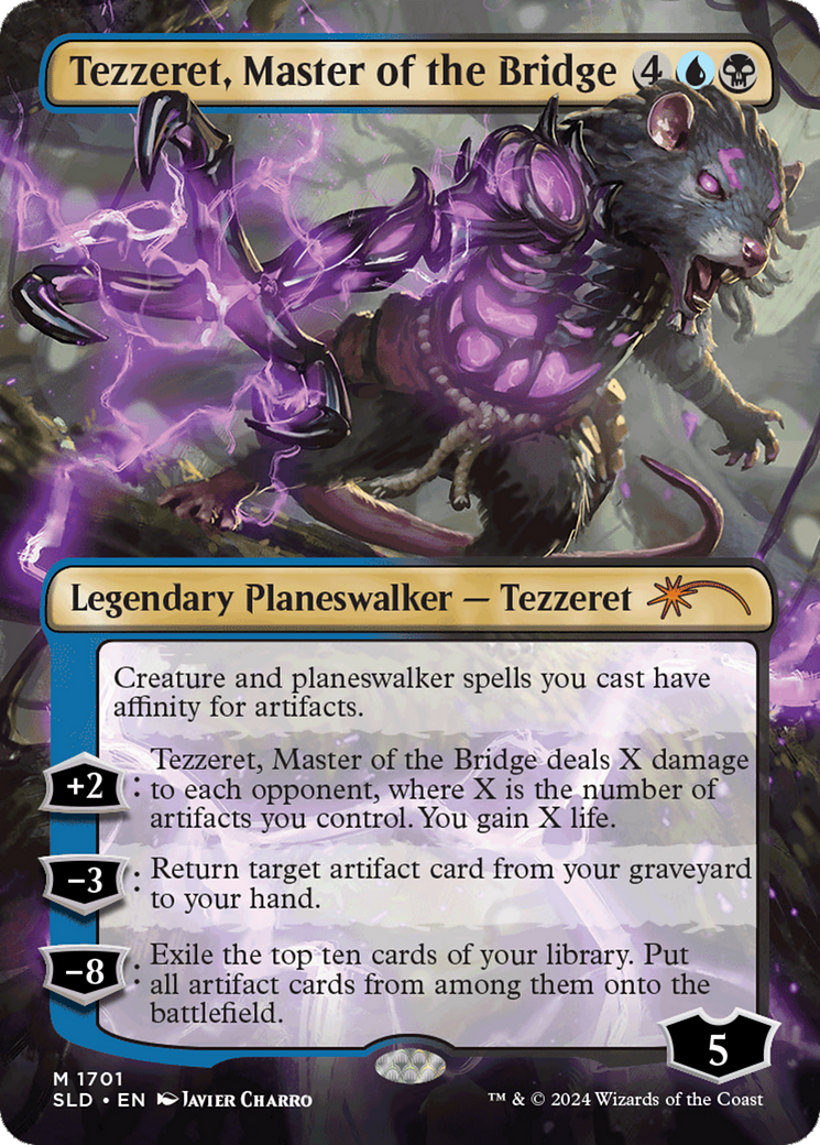 Image of Tezzeret, Master of the Bridge (SLD-1701) - Secret Lair Drop (Borderless) Foil