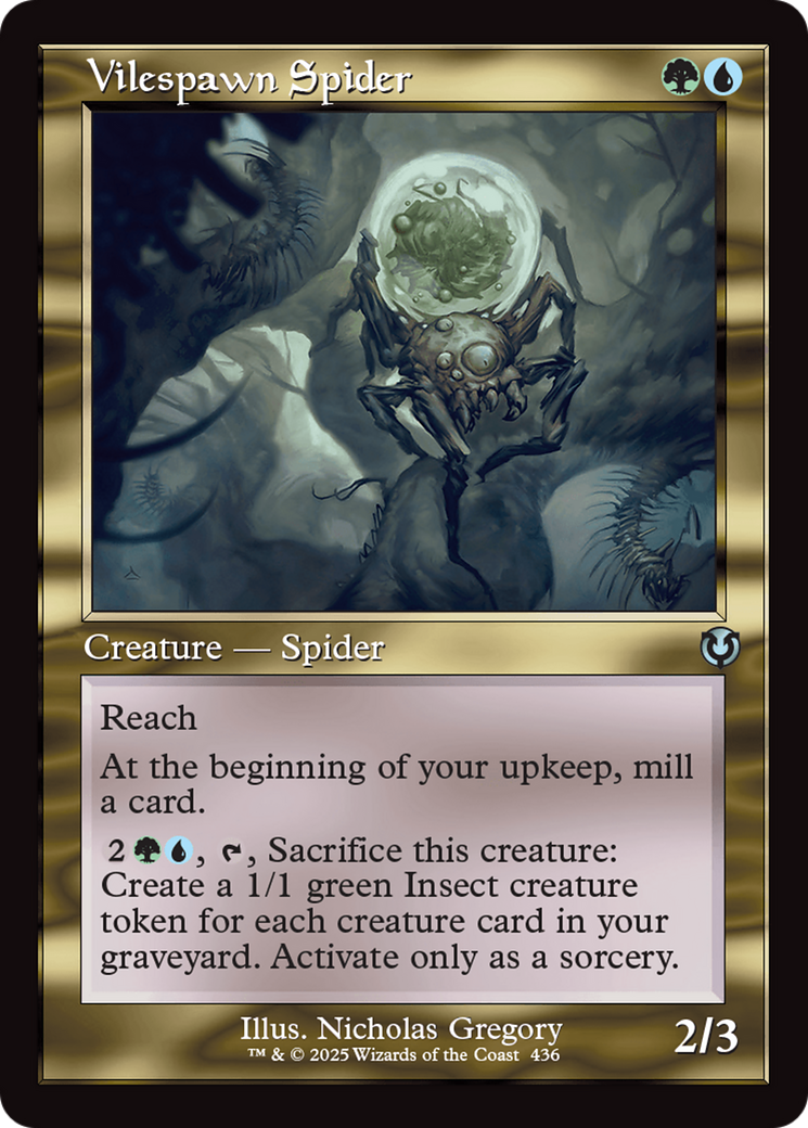 Image of Vilespawn Spider (Retro Frame) [Innistrad Remastered]