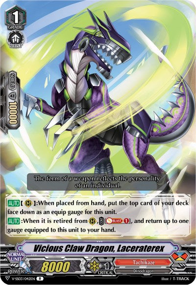 Image of Vicious Claw Dragon, Laceraterex (V-SS03/042EN) [Festival Collection]