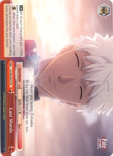 Image of Last Words (FS/S36-E070 CR) [Fate/Stay Night [Unlimited Blade Works] Vol. II]