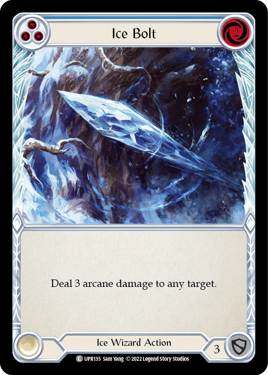 Image of Ice Bolt (Blue) [UPR135] (Uprising)  Rainbow Foil