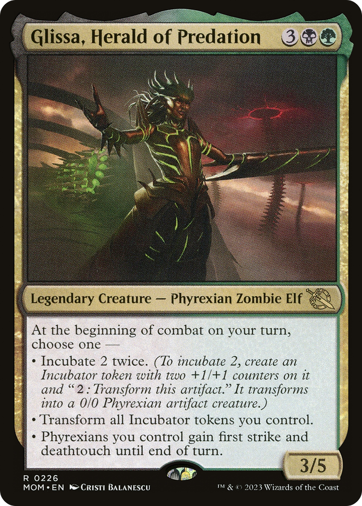 Image of Glissa, Herald of Predation [March of the Machine]