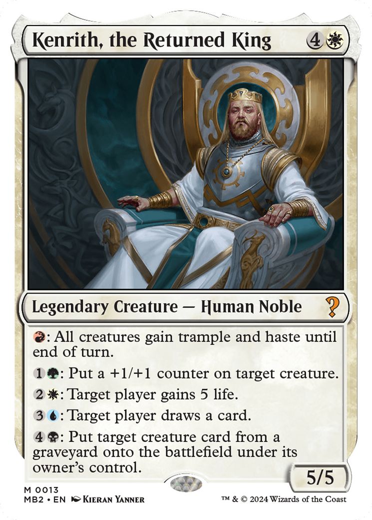 Image of Kenrith, the Returned King (White Border) [Mystery Booster 2]
