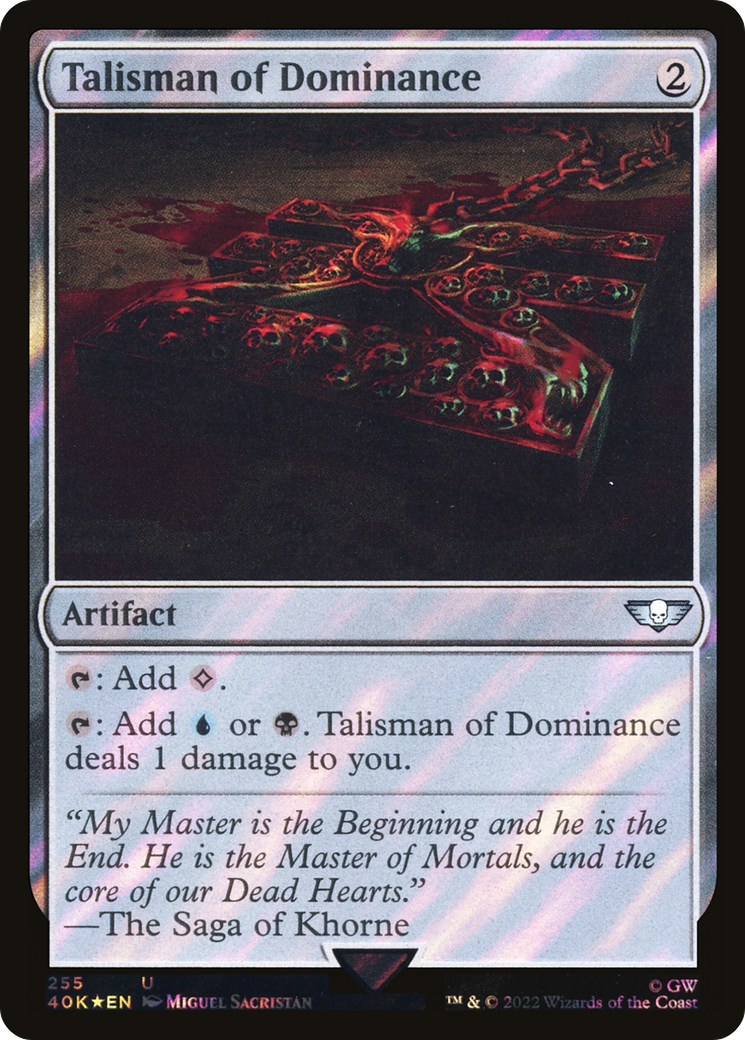 Image of Talisman of Dominance (255) (Surge Foil) [Warhammer 40,000]