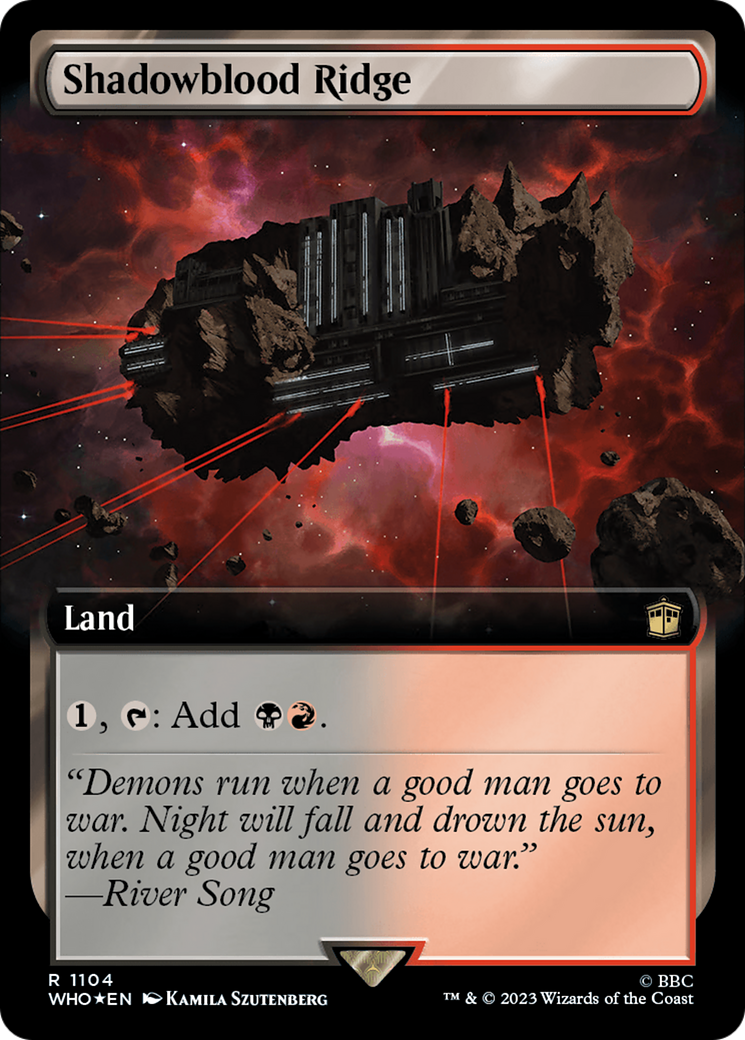 Image of Shadowblood Ridge (Extended Art) (Surge Foil) [Doctor Who]