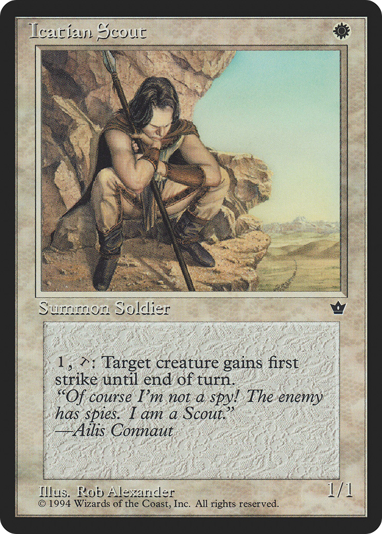 Image of Icatian Scout (Rob Alexander) [Fallen Empires]