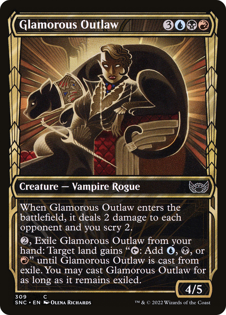 Image of Glamorous Outlaw (Showcase Golden Age) [Streets of New Capenna]