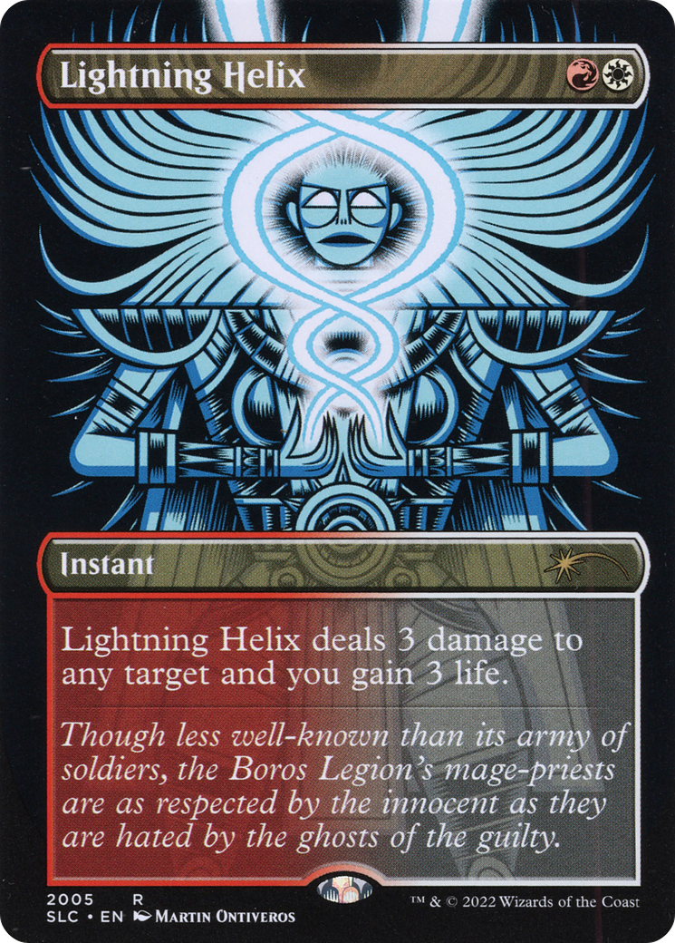 Image of Lightning Helix (Borderless) [Secret Lair Countdown Kit]