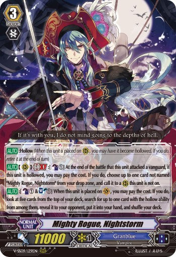 Image of Mighty Rogue, Nightstorm (V-SS09/129EN) [Revival Selection]