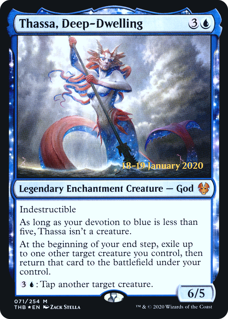 Image of Thassa, Deep-Dwelling [Theros Beyond Death Prerelease Promos]
