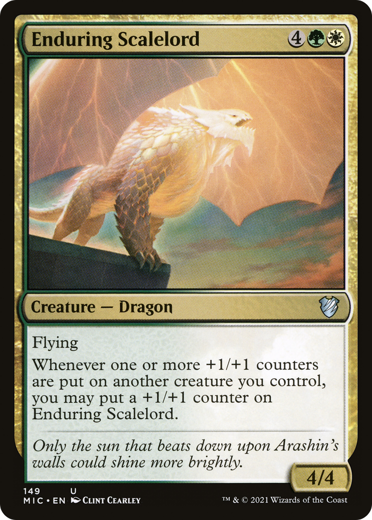 Image of Enduring Scalelord [Innistrad: Midnight Hunt Commander]