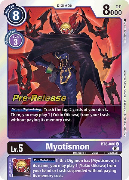 Image of Myotismon [BT8-080] [New Awakening Pre-Release Cards]