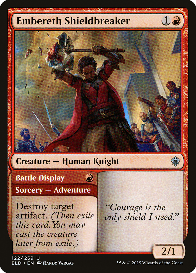 Image of Embereth Shieldbreaker // Battle Display [Throne of Eldraine]