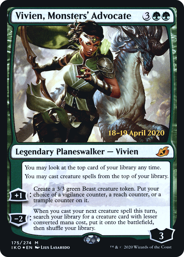 Image of Vivien, Monsters' Advocate [Ikoria: Lair of Behemoths Prerelease Promos]