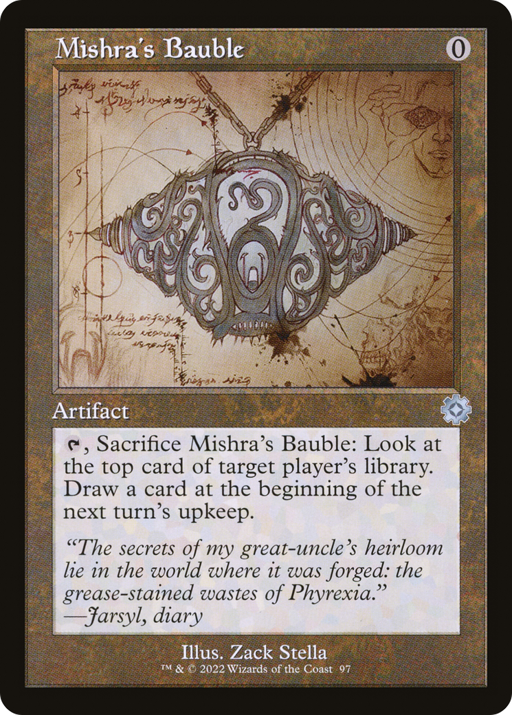 Image of Mishra's Bauble (Retro Schematic) [The Brothers' War Retro Artifacts]