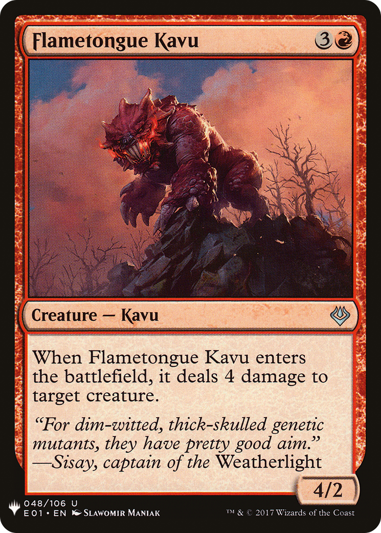 Image of Flametongue Kavu [Mystery Booster]