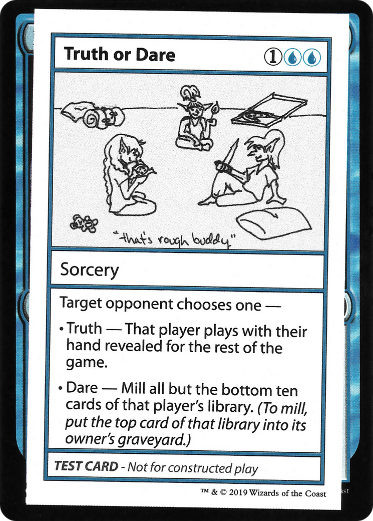 Image of Truth or Dare (2021 Edition) [Mystery Booster Playtest Cards]