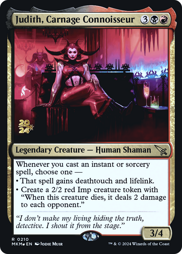 Image of Judith, Carnage Connoisseur [Murders at Karlov Manor Prerelease Promos]