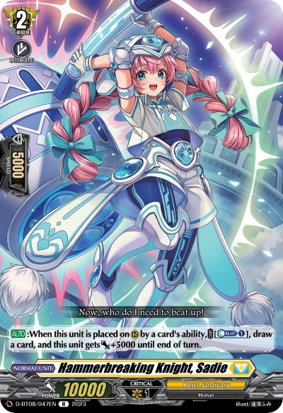 Image of Hammerbreaking Knight, Sadie (D-BT08/047EN) [Minerva Rising]